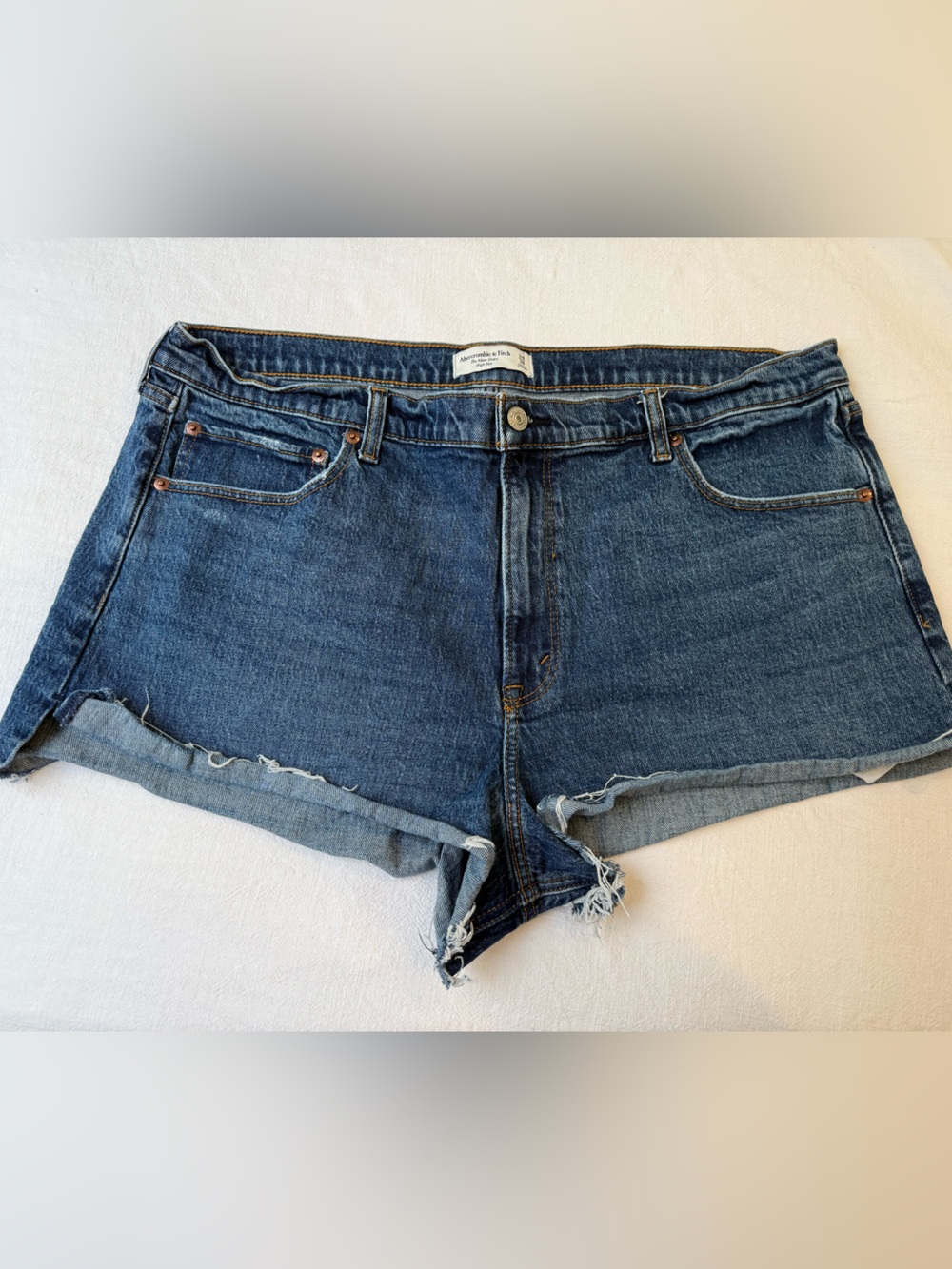 Abercrombie & Fitch Indigo Denim Cutoff Shorts